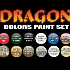 Paint<LTP: Dragon Colors Paint Set - Miniature Marvels: Airplane Models & Painted Dice