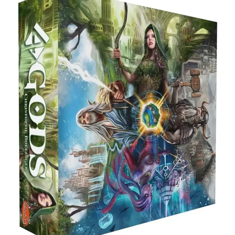 Board Game<Ludically: 4 Gods ASM FG01 - Miniature Marvels: Airplane Models & Painted Dice