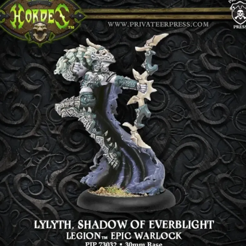 Miniature<Lylyth, Shadow of Everblight: Legion of Everblight - Warlock PIP 73032 - Miniature Marvels: Airplane Models & Painted Dice