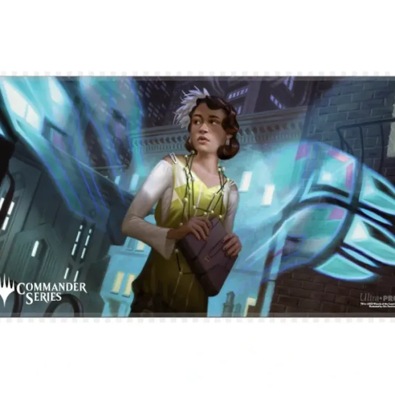 Accessories<Magic the Gathering CCG: Commander Series - Release 1 - Mono Color - Q1 2024 Stitched Edge Playmat Giada - Miniature Marvels: Airplane Models & Painted Dice