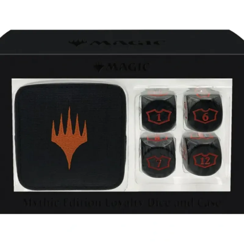 Accessories<Magic the Gathering CCG: Mythic Edition Loyalty Dice and Case - Miniature Marvels: Airplane Models & Painted Dice