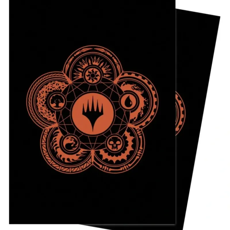 Accessories<Magic the Gathering CCG: Mana 7 100ct Sleeves Color Wheel - Miniature Marvels: Airplane Models & Painted Dice