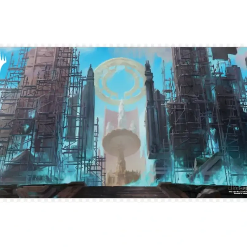Accessories<Magic the Gathering CCG: Ravnica Remastered Playmat from the Azorius Senate - Miniature Marvels: Airplane Models & Painted Dice