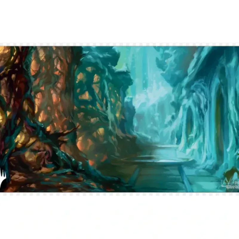 Accessories<Magic the Gathering CCG: Ravnica Remastered Playmat from the Simic Combine - Miniature Marvels: Airplane Models & Painted Dice