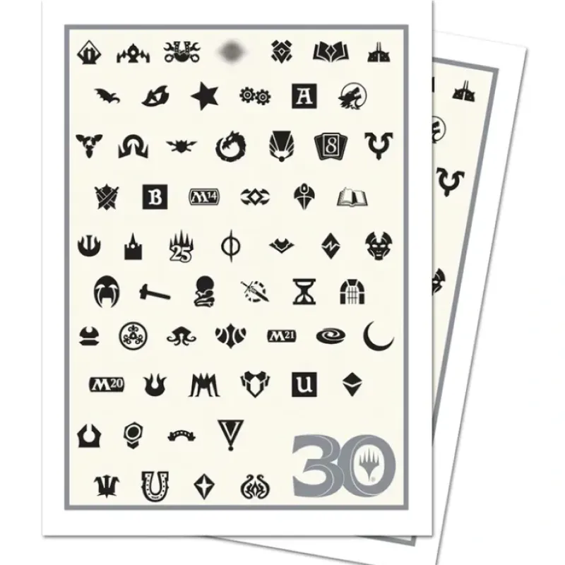 Accessories<Magic the Gathering CCG: 30th Anniversary 105ct Apex Deck Protector sleeves - Miniature Marvels: Airplane Models & Painted Dice