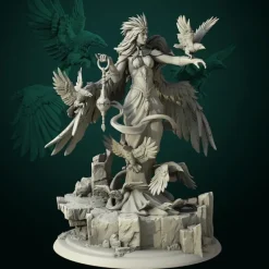 Miniature<Maletta Crow Mother - Miniature Marvels: Airplane Models & Painted Dice
