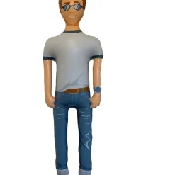 Egpull<Man Akin: Inflatable John - The Talking Husband Boyfriend Substitute (Like a Guy, but Easier) - Miniature Marvels: Airplane Models & Painted Dice