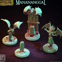 Miniature<Manananggal - Miniature Marvels: Airplane Models & Painted Dice