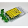 Dice<Maple Green / Yellow: Borealis d10 Dice Set (10's) CHX 27365 - Miniature Marvels: Airplane Models & Painted Dice