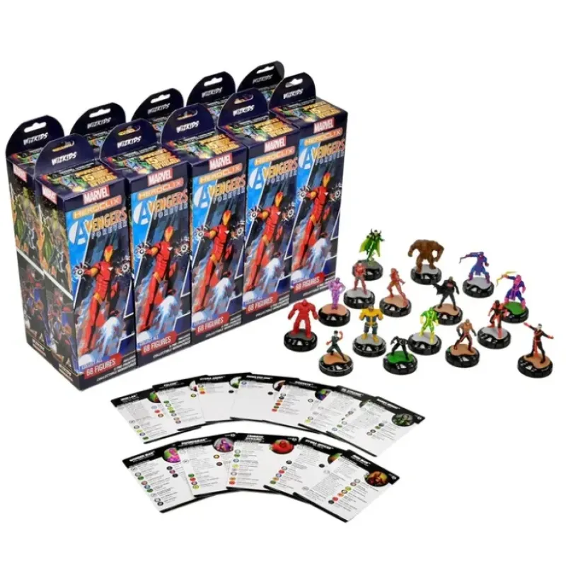 Miniature<Marvel HeroClix: Avengers Forever Booster Brick (10) WZK 84855 - Miniature Marvels: Airplane Models & Painted Dice