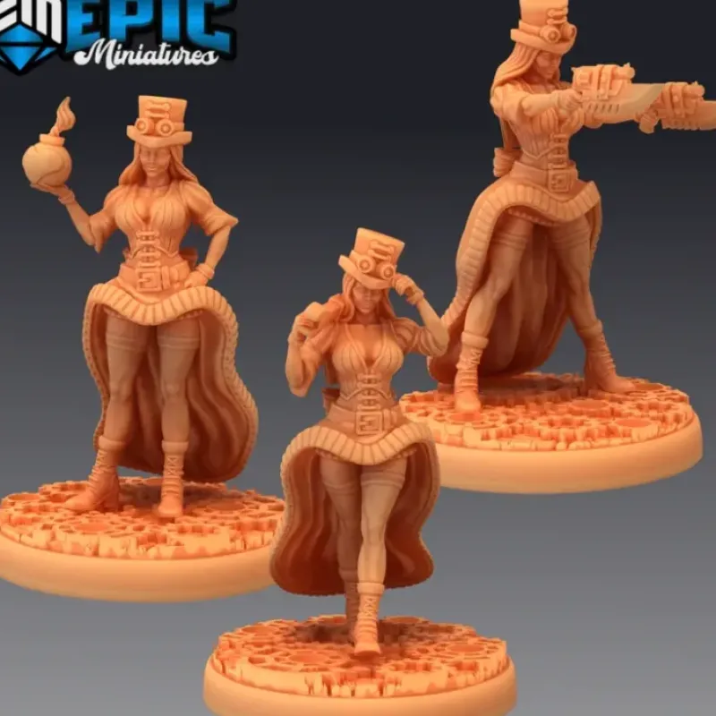 Miniature<Mechanic Victoria - Miniature Marvels: Airplane Models & Painted Dice