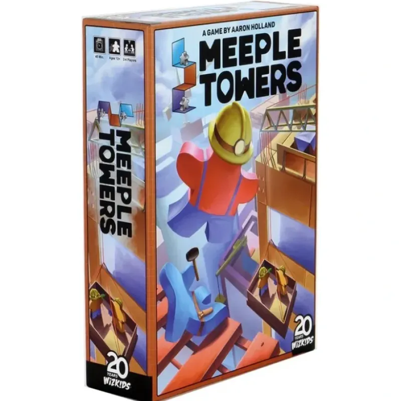 Board Game<Meeple Towers: Board Games - Strategy Games WZK 87517 - Miniature Marvels: Airplane Models & Painted Dice