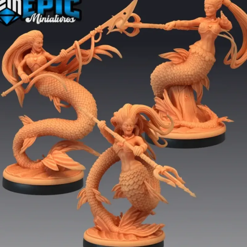 Miniature<Mermaids - Miniature Marvels: Airplane Models & Painted Dice