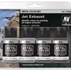 Accessories<Metal Color: Jet Exhaust 4 Color Set - Miniature Marvels: Airplane Models & Painted Dice