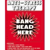 Egpull<Metal Tin Sign "Anti-Stress Therapy BANG HEAD HERE" Funny Man Cave Home Decor #H - Miniature Marvels: Airplane Models & Painted Dice