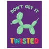 Egpull<Metal Tin Sign "Don't Get It Twisted" Funny Bedroom Office Home Wall Decor #H-11 - Miniature Marvels: Airplane Models & Painted Dice