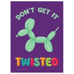 Egpull<Metal Tin Sign "Don't Get It Twisted" Funny Bedroom Office Home Wall Decor #H-11 - Miniature Marvels: Airplane Models & Painted Dice