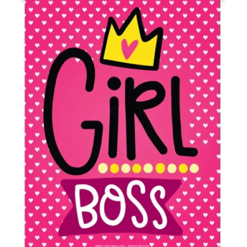 Egpull<Metal Tin Sign "GIRL BOSS" Bedroom Office Wall Hanging Decor #G-101 - Miniature Marvels: Airplane Models & Painted Dice