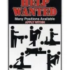Egpull<Metal Tin Sign "Help Wanted - Many Positions Available" Adult Wall Decor #C-101 - Miniature Marvels: Airplane Models & Painted Dice