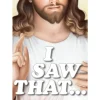 Egpull<Metal Tin Sign "I SAW THAT" Jesus is watching you! Religious Wall Decor #D-01 - Miniature Marvels: Airplane Models & Painted Dice