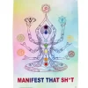 Egpull<Metal Tin Sign "Manifest That Sh#t" Cool Vibe Wall Decor #C-101 - Miniature Marvels: Airplane Models & Painted Dice