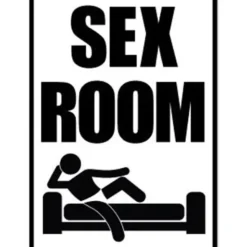 Egpull<Metal Tin Sign "SEX ROOM" Adult Bedroom Office Man Cave Sexy Wall Decor #E-101 - Miniature Marvels: Airplane Models & Painted Dice