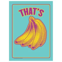 Egpull<Metal Tin Sign "That's Bananas" Funny Home Office Bedroom Wall Decor #H-101 - Miniature Marvels: Airplane Models & Painted Dice