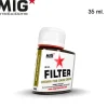 Paint<MIG Productions: Filter - Brown for Dark Green 35ml LTG AK-F245 - Miniature Marvels: Airplane Models & Painted Dice