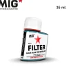 Paint<MIG Productions: Filter - Clear Blue for Metallics 35ml LTG AK-F428 - Miniature Marvels: Airplane Models & Painted Dice