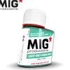Paint<MIG Productions: Light Grey-Green Wash 75ml LTG AK-P279 - Miniature Marvels: Airplane Models & Painted Dice