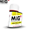 Paint<MIG Productions: Neutral Wash 75ml LTG AK-P222 - Miniature Marvels: Airplane Models & Painted Dice