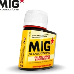 Paint<MIG Productions: Oil and Grease Stain Mixture 75ml LTG AK-P410 - Miniature Marvels: Airplane Models & Painted Dice