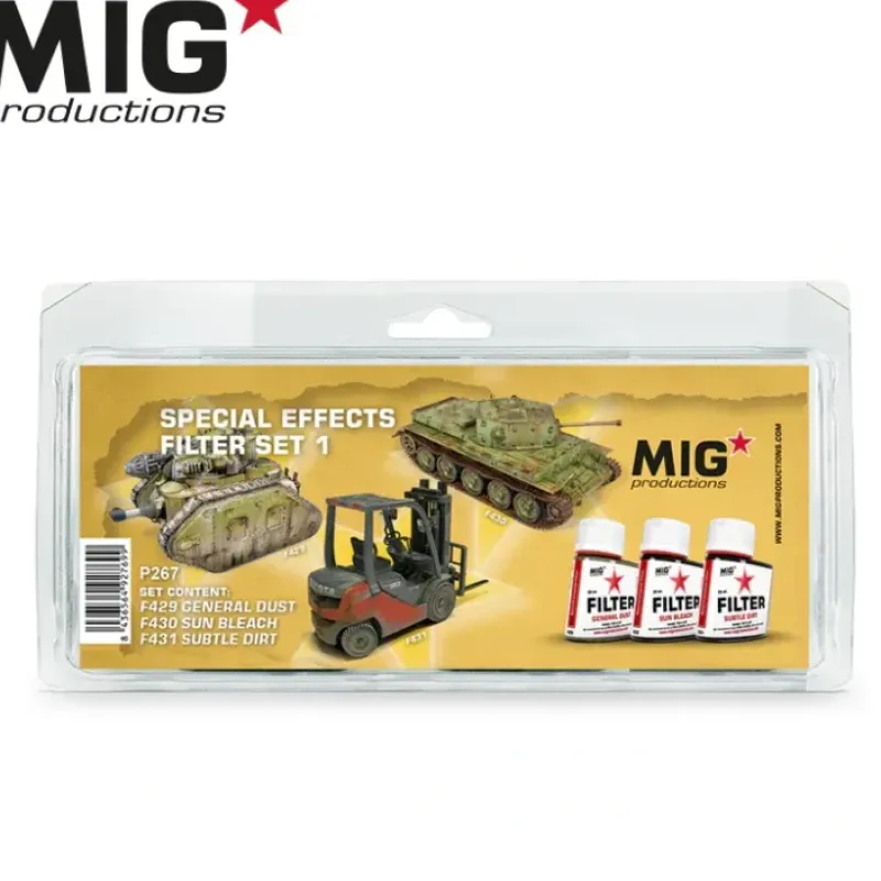 Paint<MIG Productions: Special Effects Set 1 LTG AK-P267 - Miniature Marvels: Airplane Models & Painted Dice