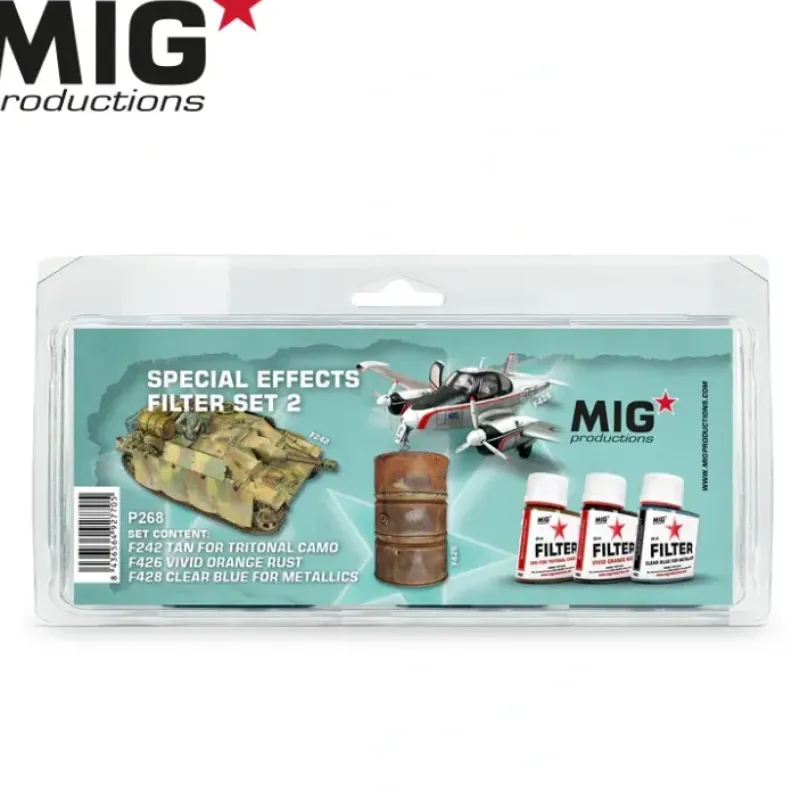 Paint<MIG Productions: Special Effects Set 2 LTG AK-P268 - Miniature Marvels: Airplane Models & Painted Dice