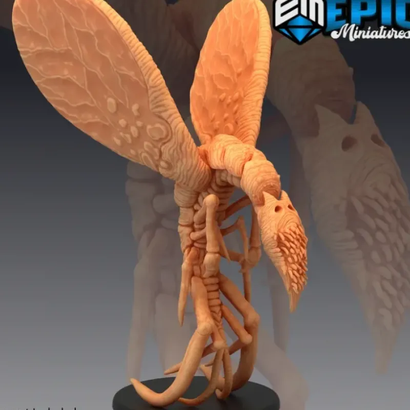Miniature<Mi-Go - Miniature Marvels: Airplane Models & Painted Dice
