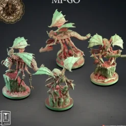 Miniature<Mi-Go Bundle - Miniature Marvels: Airplane Models & Painted Dice
