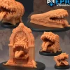 Miniature<Mimics Set - Miniature Marvels: Airplane Models & Painted Dice
