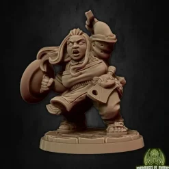 Miniature<Mimma The Melee Housewife - Miniature Marvels: Airplane Models & Painted Dice