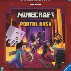 Board Game<Minecraft: Portal Dash RVN 27462 - Miniature Marvels: Airplane Models & Painted Dice
