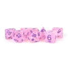 Dice<16mm Resin Flash Dice Poly Dice Set: Pink MET 684 - Miniature Marvels: Airplane Models & Painted Dice