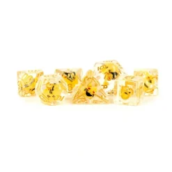 Dice<16mm Resin Poly Dice Set: Cat Dice MET 754 - Miniature Marvels: Airplane Models & Painted Dice