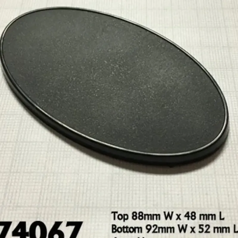 Shop All*90mm X 52mm Oval Gaming Base (10) RPR 74067 - Miniature Marvels: Airplane Models & Painted Dice