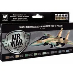Accessories<Model Air Set: Israeli Air Force Colors Post 1967 to Present - Miniature Marvels: Airplane Models & Painted Dice
