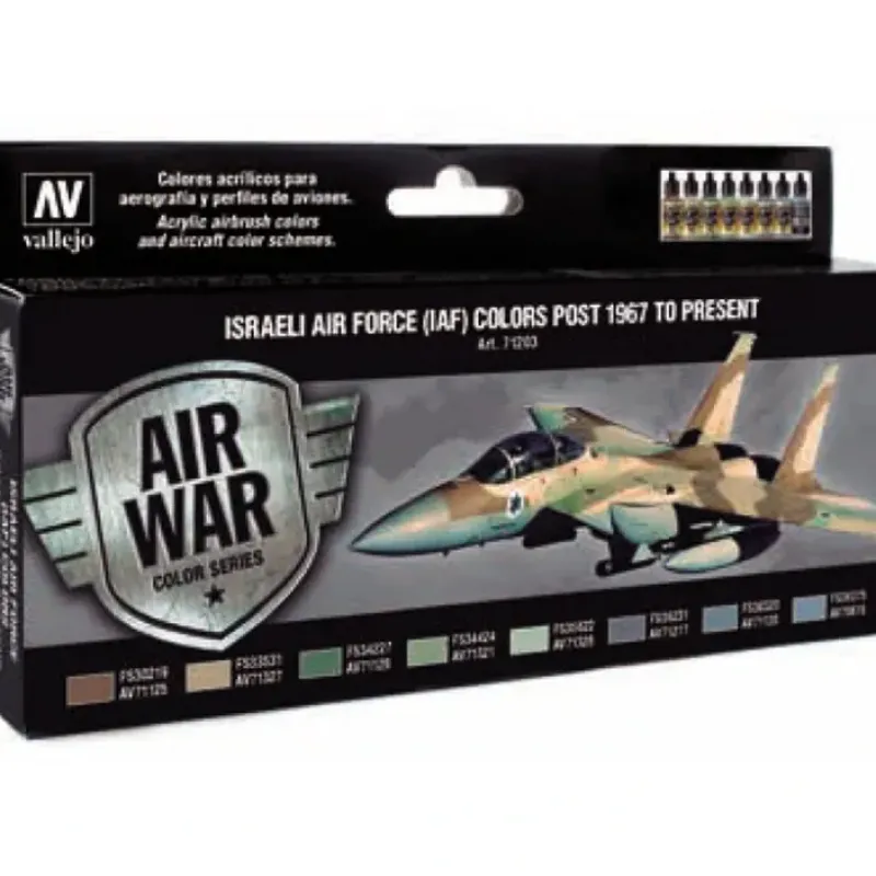 Accessories<Model Air Set: Israeli Air Force Colors Post 1967 to Present - Miniature Marvels: Airplane Models & Painted Dice