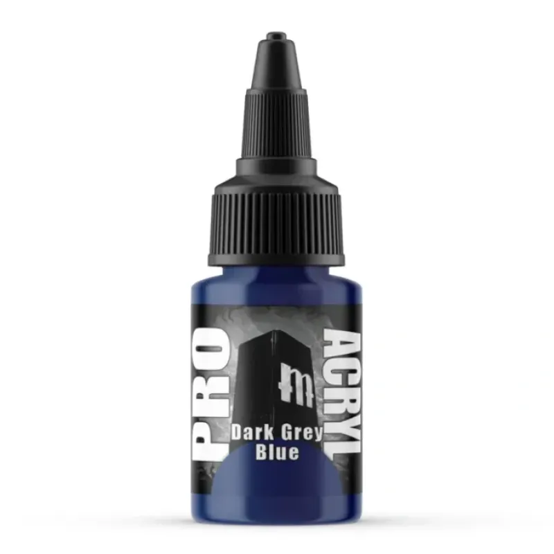 Paint<Monument Hobbies Pro Acryl Standard Dark Grey Blue 22ml - Miniature Marvels: Airplane Models & Painted Dice
