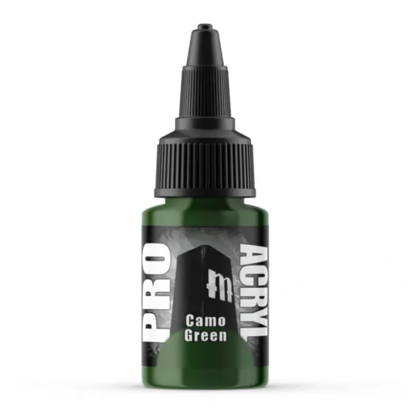 Paint<Monument Hobbies Pro Acryl Standard Camo Green 22ml - Miniature Marvels: Airplane Models & Painted Dice