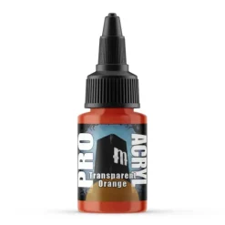Paint<Monument Hobbies Pro Acryl Standard Transparent Orange 22ml - Miniature Marvels: Airplane Models & Painted Dice
