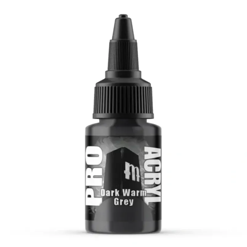 Paint<Monument Hobbies Pro Acryl Standard Dark Warm Grey 22ml - Miniature Marvels: Airplane Models & Painted Dice