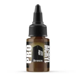 Paint<Monument Hobbies Pro Acryl Standard Bronze 22ml - Miniature Marvels: Airplane Models & Painted Dice