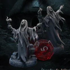 Miniature<Mordreda Old Witch - Miniature Marvels: Airplane Models & Painted Dice